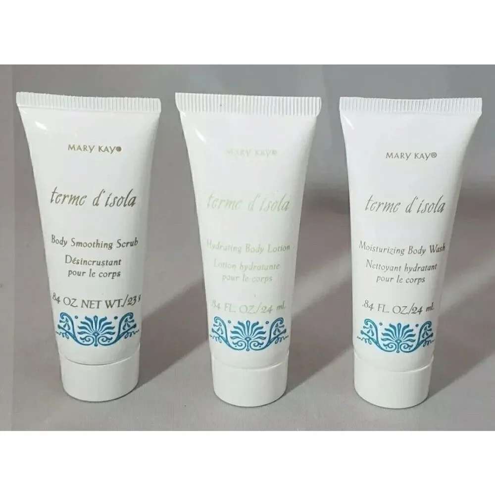 Lot Of 3 Mini Mary Kay terme d'isola Hydrating Body Lotion .84 Oz New Old Stock